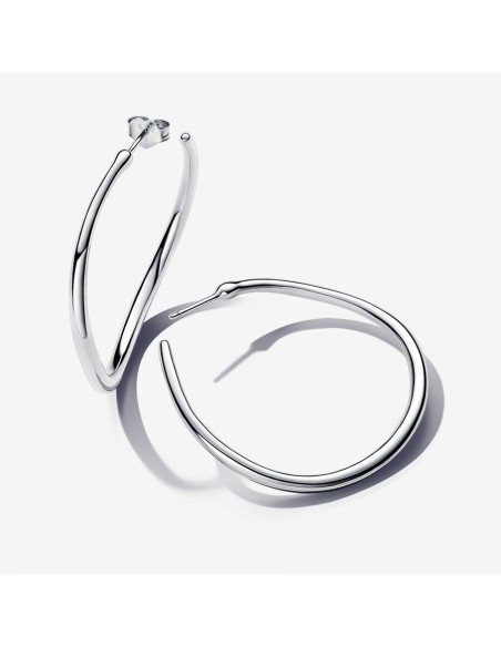 Pandora | Organisk formede 42 mm åbne creoler Pandora | Organisk formede 42 mm åbne creoler