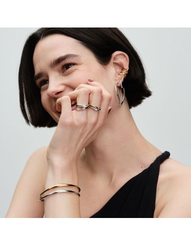 Pandora | Organisk formede 42 mm åbne creoler