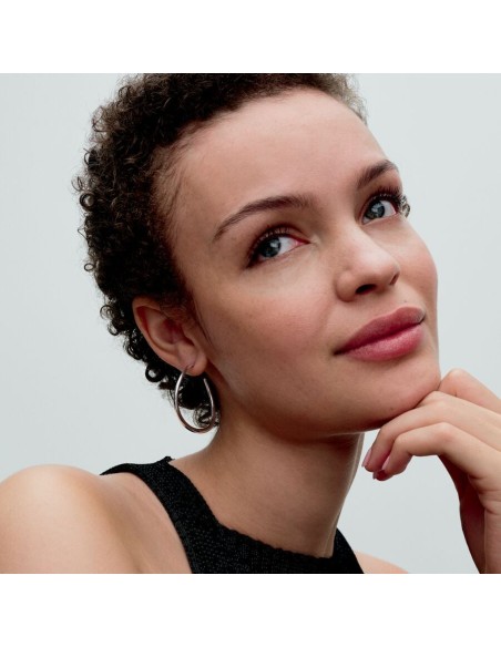 Pandora | Organisk formede 42 mm åbne creoler Pandora | Organisk formede 42 mm åbne creoler