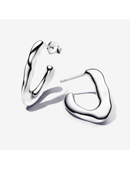 Pandora | Organisk V-formede åbne creoler Pandora | Organisk V-formede åbne creoler