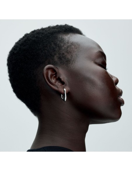 Pandora | Organisk V-formede åbne creoler Pandora | Organisk V-formede åbne creoler