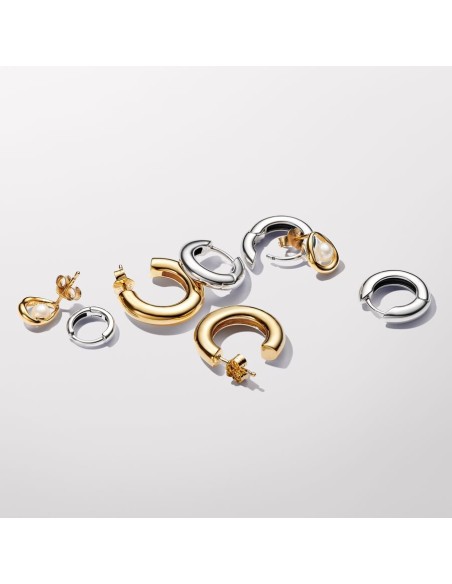 Pandora | Organisk V-formede åbne creoler Pandora | Organisk V-formede åbne creoler