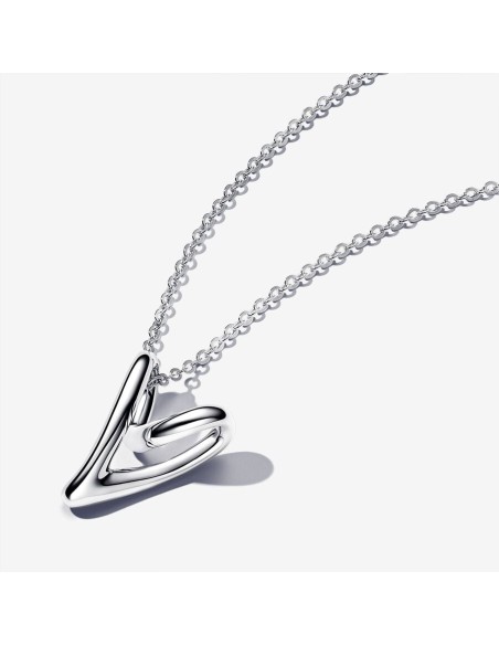 Pandora | Halskæde med organisk formet hjertevedhæng Pandora | Halskæde med organisk formet hjertevedhæng