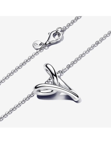 Pandora | Halskæde med organisk formet hjertevedhæng