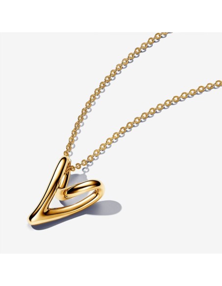 Pandora | Halskæde med organisk formet hjertevedhæng Pandora | Halskæde med organisk formet hjertevedhæng