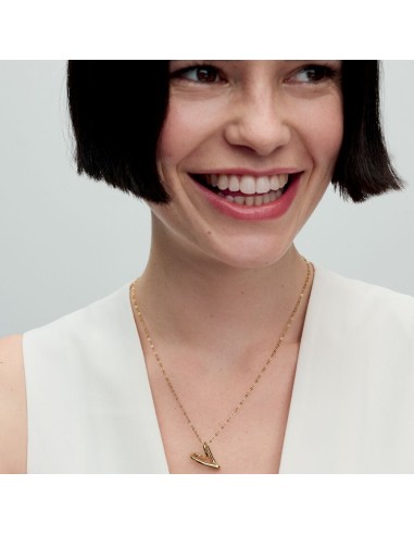 Pandora | Halskæde med organisk formet hjertevedhæng