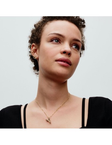 Pandora | Halskæde med organisk formet hjertevedhæng