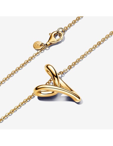 Pandora | Halskæde med organisk formet hjertevedhæng