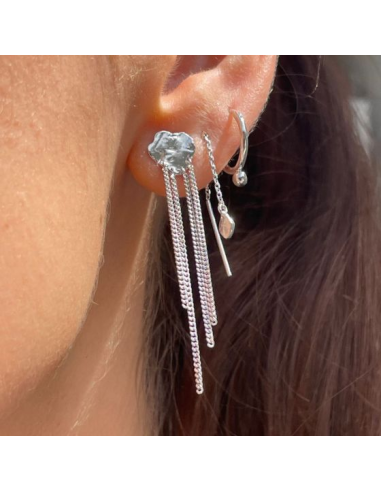 STINE A | Tout Petit Disco Ball Earring Silver - Single