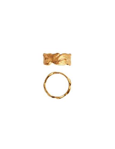 STINE A | Gold Splash Lava Ring