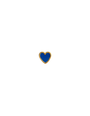 STINE A | Petit Love Heart Cobalt Blue Enamel - Single