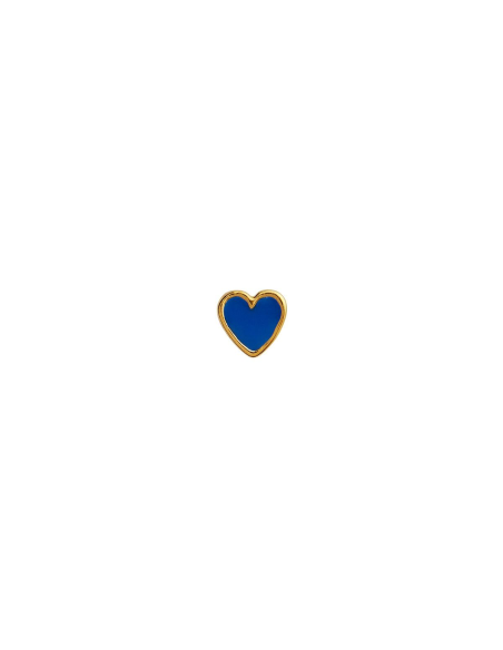STINE A | Petit Love Heart Cobalt Blue Enamel - Single STINE A | Petit Love Heart Cobalt Blue Enamel - Single