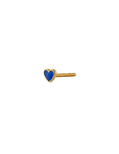 STINE A | Petit Love Heart Cobalt Blue Enamel - Single STINE A | Petit Love Heart Cobalt Blue Enamel - Single