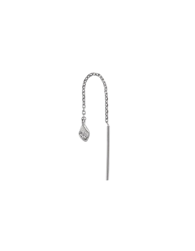 Tout Petit Dangling Ile De L´amour Earring Silver - Single