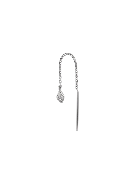 Tout Petit Dangling Ile De L´amour Earring Silver - Single Tout Petit Dangling Ile De L´amour Earring Silver - Single