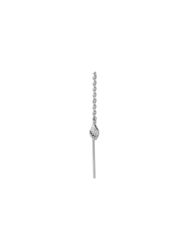 Tout Petit Dangling Ile De L´amour Earring Silver - Single