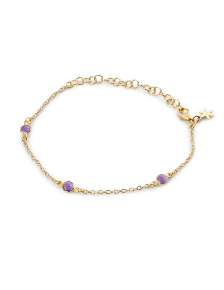SUSANNE FRIIS BJØRNER | Armbånd i forgyldt sølv med ametyst