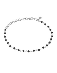 SUSANNE FRIIS BJØRNER | Armbånd i sølv med sort spinel