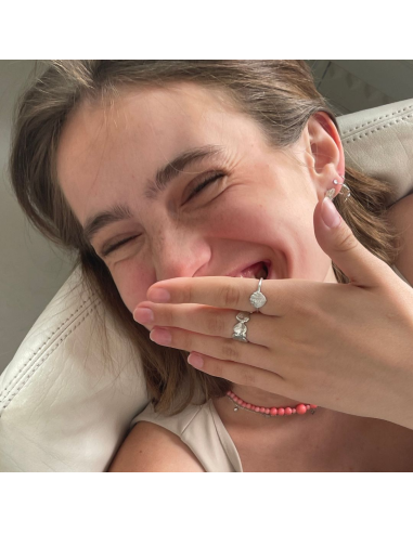 STINE A | Silver Splash Lava Ring