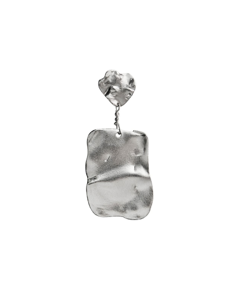 STINE A | Silver Reflection Earring Silver - Single STINE A | Silver Reflection Earring Silver - Single