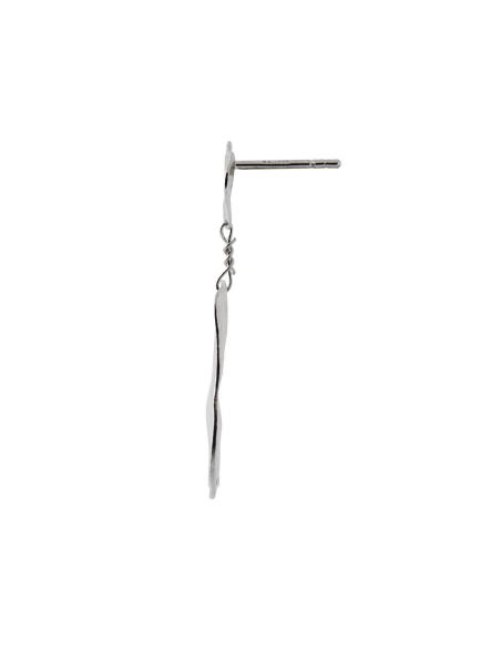 STINE A | Silver Reflection Earring Silver - Single STINE A | Silver Reflection Earring Silver - Single
