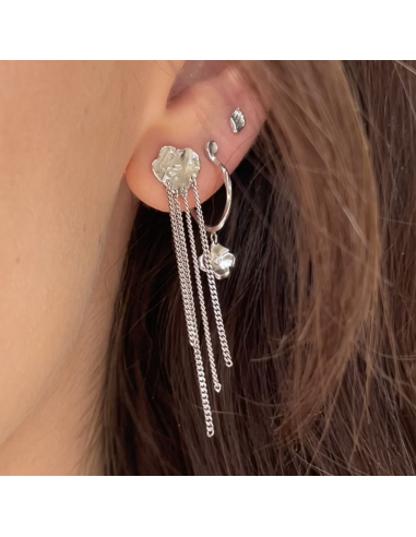 STINE A | Petit Flow Creol with Garden Flower Silver - Single