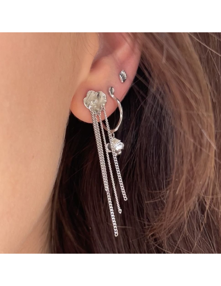 STINE A | Tout Petit Ile De L´amour Earring Silver - Single STINE A | Tout Petit Ile De L´amour Earring Silver - Single