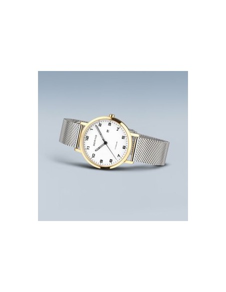 BERING | Unisex Titanium ur med mesch lænke