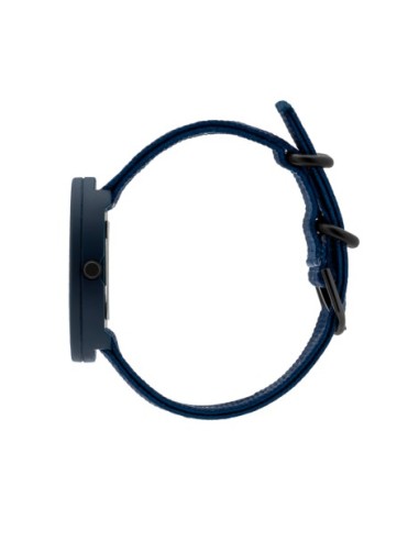 PICTO | 40 MM / PINK REEF URSKIVE / MARINEBLÅ GENANVENDT REM