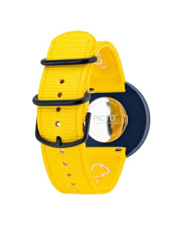 PICTO | 40 MM / ELECTRIC YELLOW URSKIVE / ELECTRIC YELLOW GENANVENDT REM
