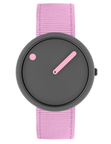 PICTO | 40 MM / THUNDER GREY DIAL / PINK REEF RECYCLED STRAP