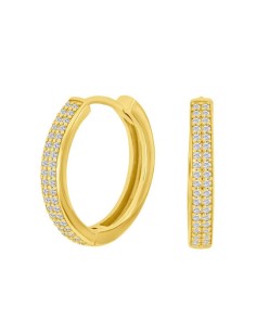 Siersbøl | Forg. sølv creoler m/cz 20mm