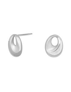 Siersbøl | Rhod. sølvørestikker mat/blank