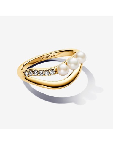 PANDORA | Behandlet åben ring med ferskvandskulturperle