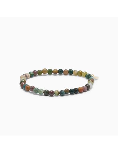 SOÏ | Indian Agate - Krystal armbånd 4mm