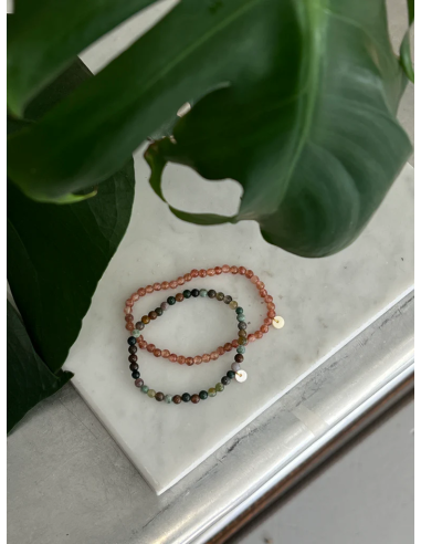 SOÏ | Indian Agate - Krystal armbånd 4mm