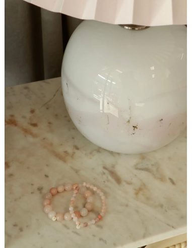 SOÏ | Rosa Jade | Krystal armbånd