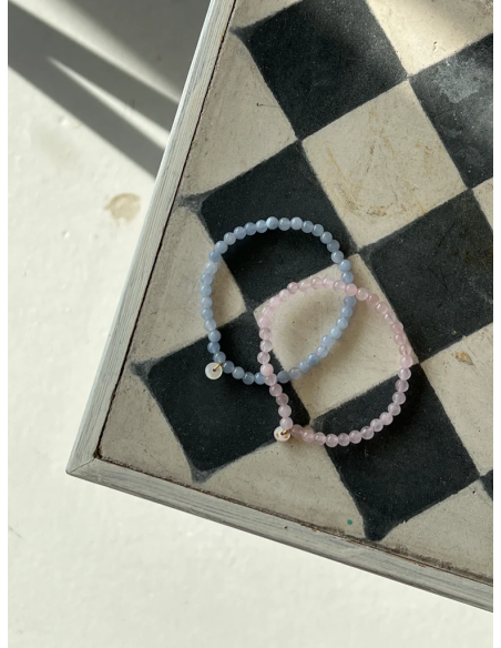 SOÏ | Aquamarin | Krystal armbånd