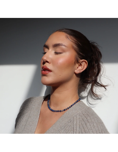 SOÏ | Blå Jade | Krystal halskæde