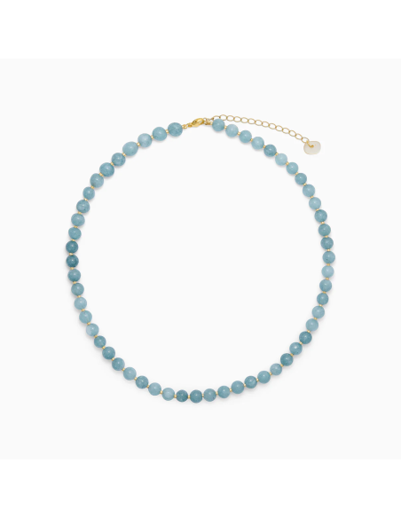 SOÏ | Aquamarin | Krystal halskæde