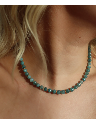 SOÏ | Aquamarin | Krystal halskæde