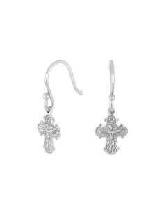 Siersbøl | Rhod. sølvørehænger dagmarkors