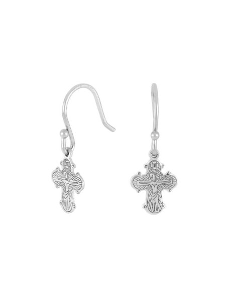 Siersbøl | Rhod. sølvørehænger dagmarkors