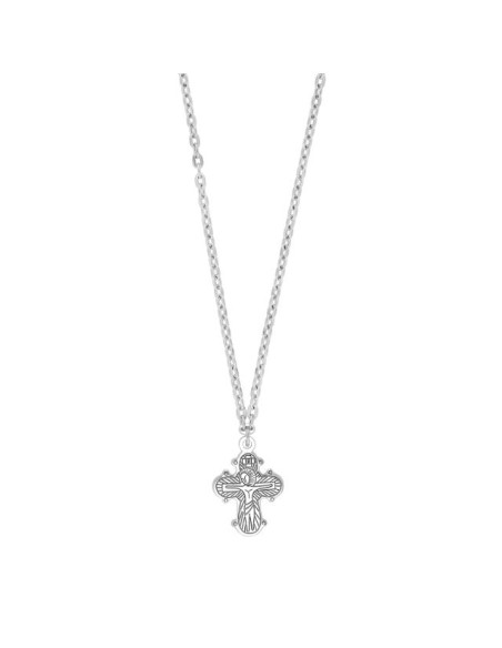 Siersbøl | Rhod. sølvhalskæde m/dagmarkors