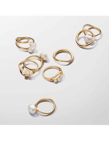 PANDORA | Barokbehandlet ring med ferskvandskulturperle