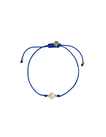 STINE A | PETIT PEARL BERRIE BRACELET - ELECTRIC BLUE RIBBON STINE A | PETIT PEARL BERRIE BRACELET - ELECTRIC BLUE RIBBON