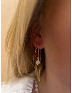 SOÏ | Ella Rosa Jade | Krystal øreringe 2