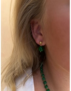 SOÏ | Nora Grøn Jade | Krystal øreringe 2
