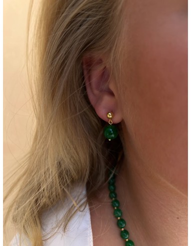 SOÏ | Nora Grøn Jade | Krystal øreringe