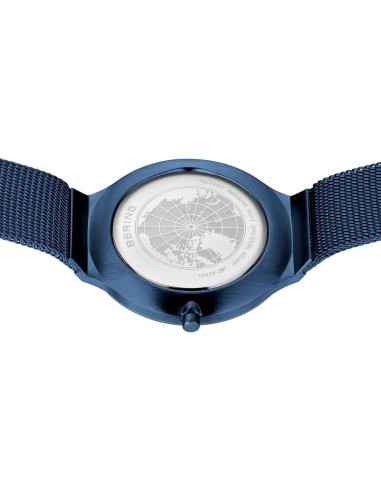 BERING | Ultra Slim | poleret/børstet blå | 18434-397